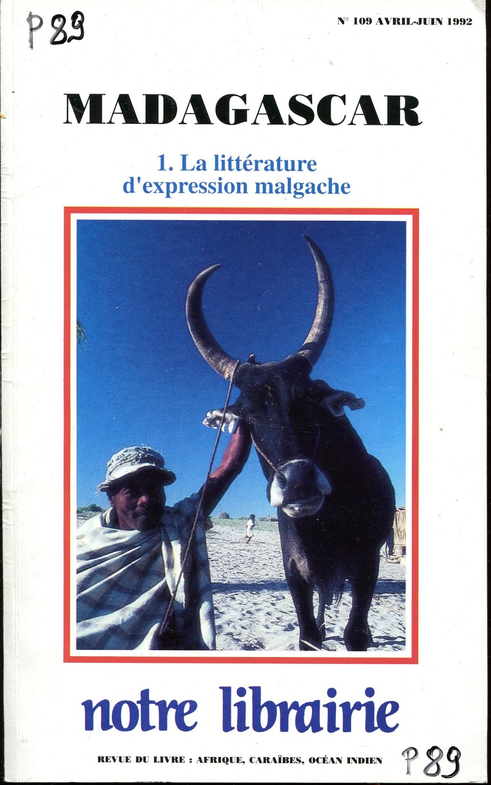 MADAGASCAR n°109 avril-juin