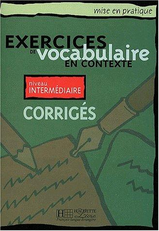 Exercices de vocabulaire en contexte