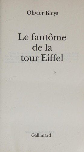 Le fantôme de la tour Eiffel