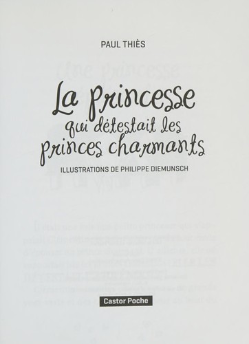 La princesse qui détestait les princes charmants