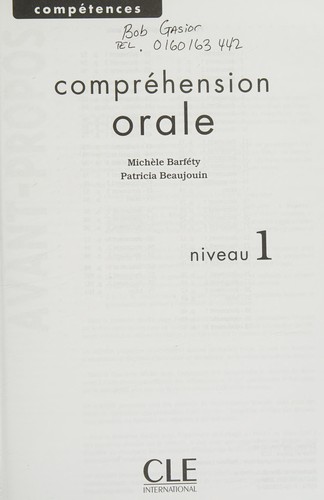 Compétences A1, A2, Compréhension orale