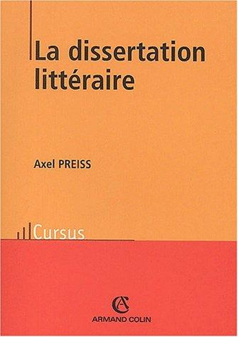 Dissertation littéraire (La)