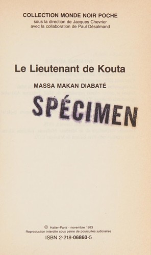 Lieutenant de Kouta