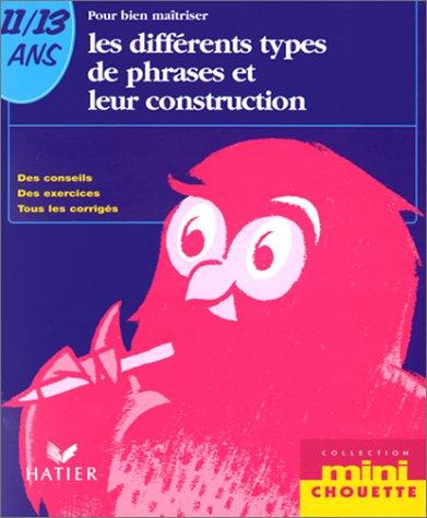 Pour bien maîtriser les diff"rents types de phrases et leur construction