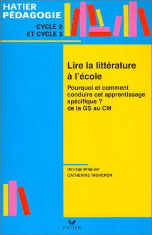 lire la littérature à l'école