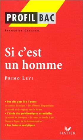 "Si c'est un homme", Primo Levi