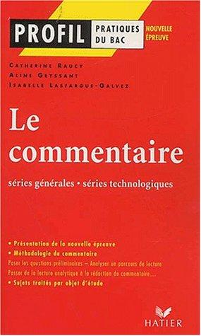 Le commentaire