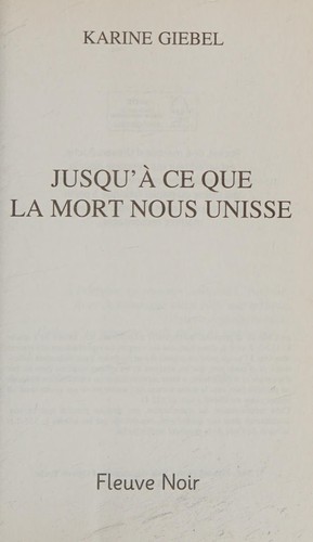 Jusqu'à ce que la mort nous unisse