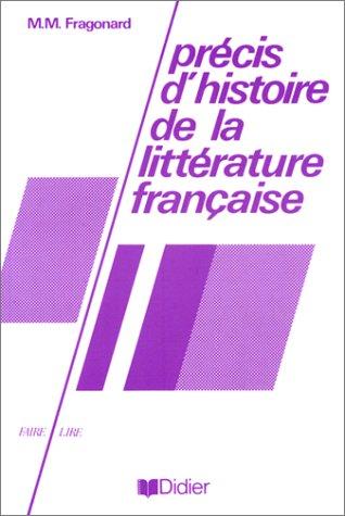 Précis d'histoire de la littérature française