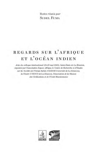 rzegards sur l'Afrique et l'océan indien