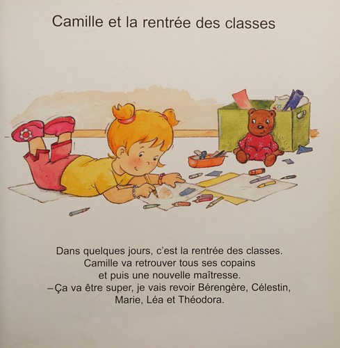 Camille et la rentrée des classes