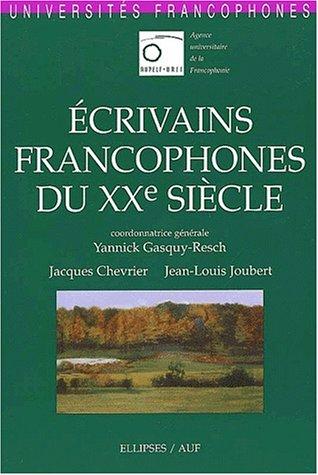 écrivains francophones du XXe siècle