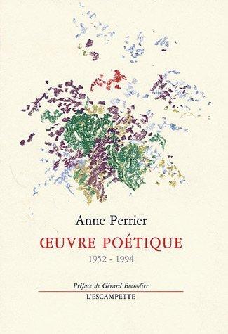 Oeuvres poétiques 1952- 1994